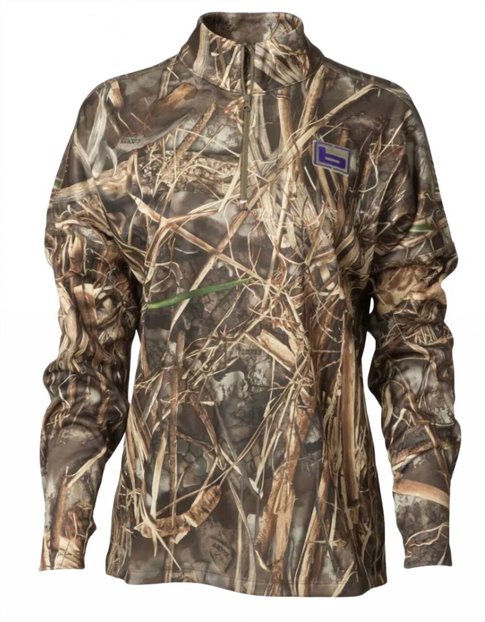 NEW BANDED women’s tec fleece 1/4 zip pullover top in camo